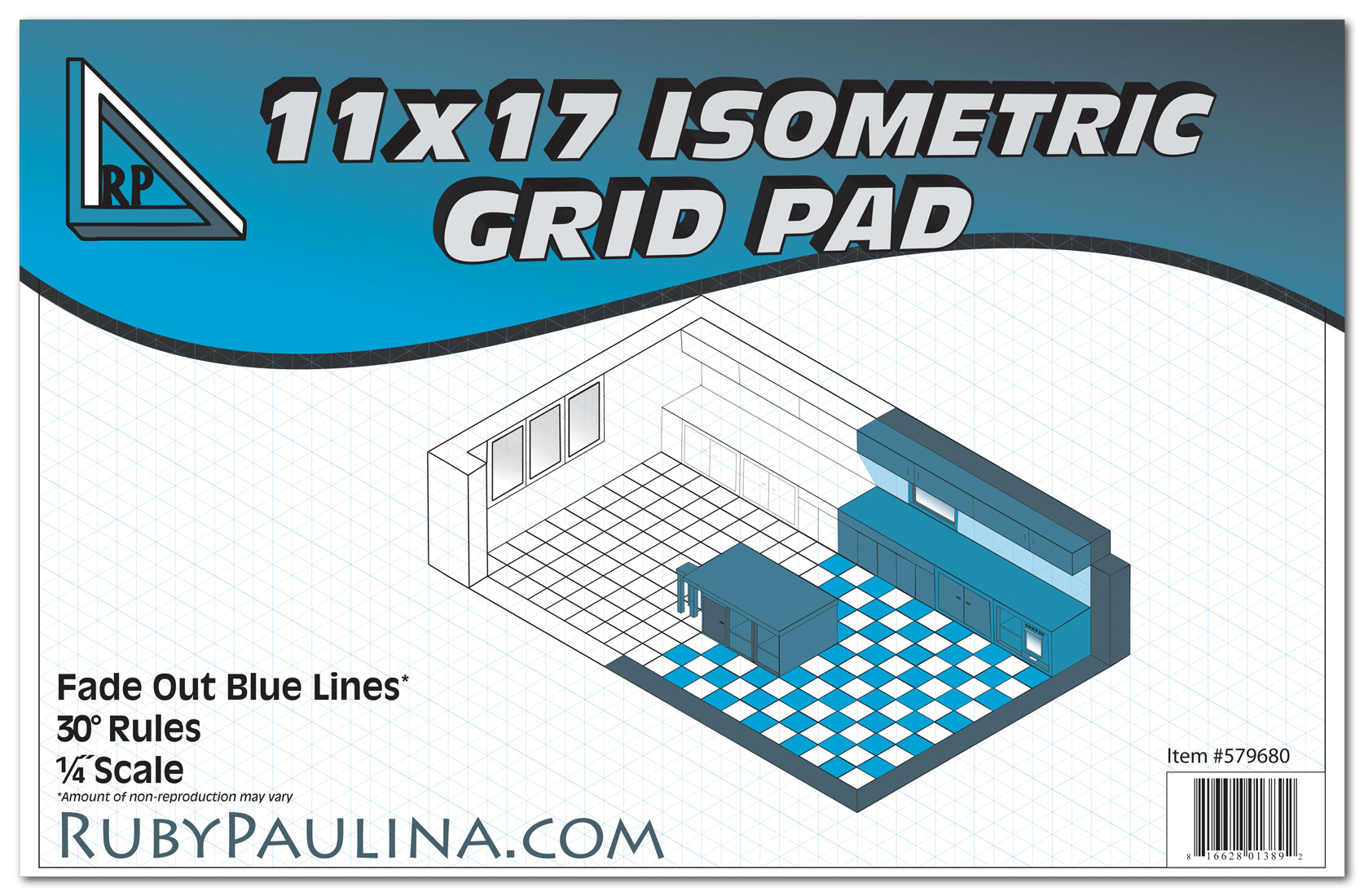 11x17 Isometric Grid Pads